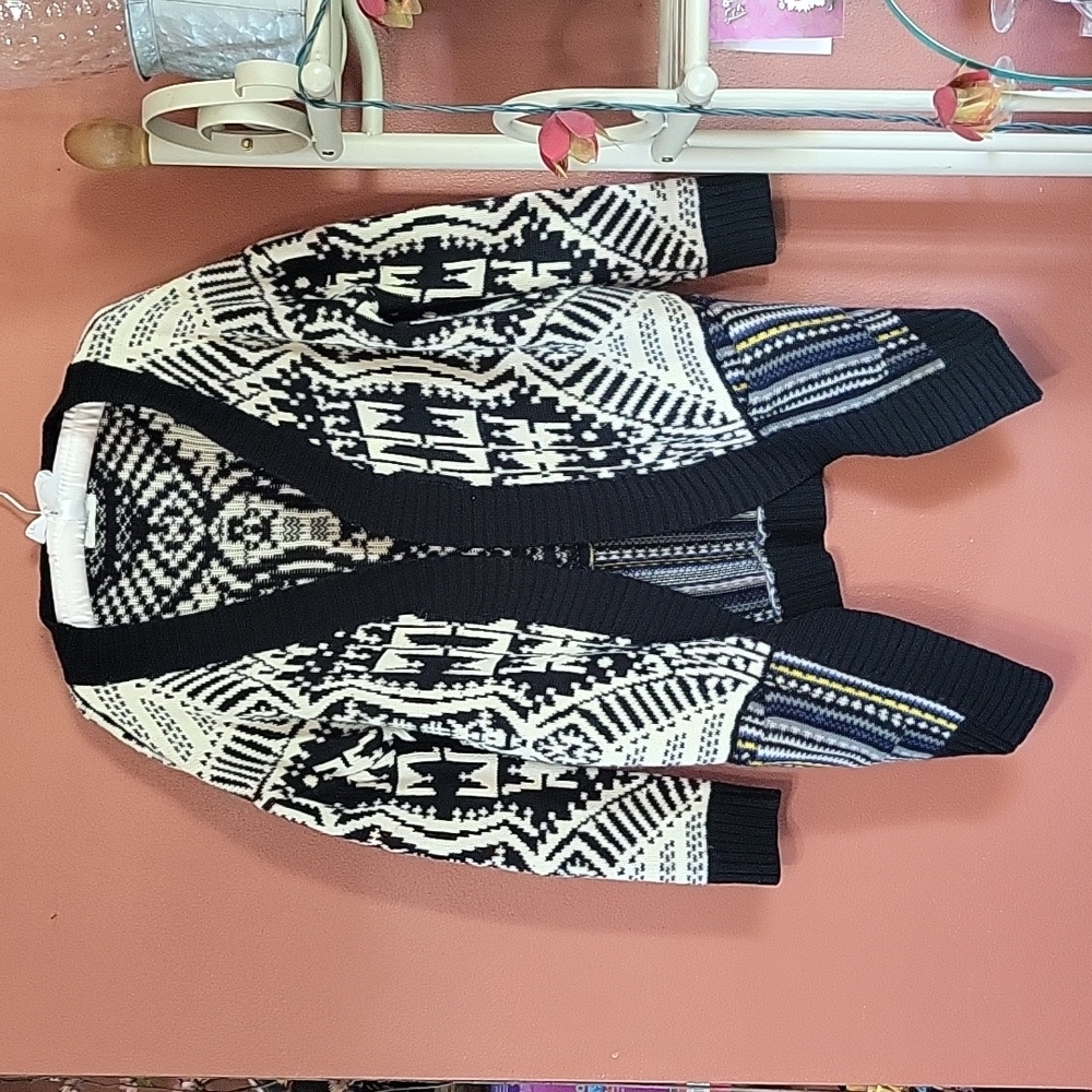 Womens Freeway Knit Aztec Geo-print cardigan sweater